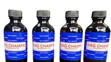 Nag Champa Premium 2oz. Meditation Scented Oil ~ Nag Champa Fragrance.Pack of 4.