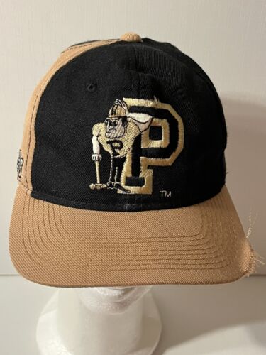 Vintage Purdue Sports Specialties Mütze Snapback Wolle Maskottchen schwarz gold 80er 90er - Bild 2 von 10
