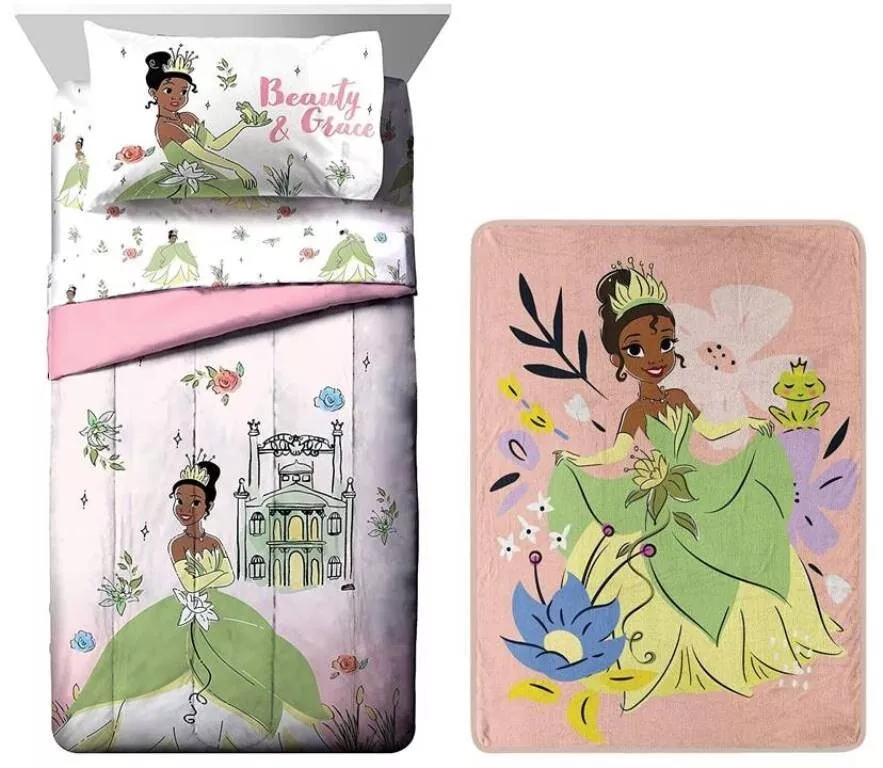 Princess tiana top bedding set