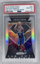 Zion Williamson Rookie SP 2019-20 Prizm FAR OUT! Silver Prizm PSA 10 Gem #24 RC