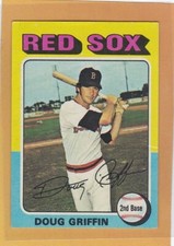 1975 TOPPS BASEBALL MINI DOUG GRIFFIN #454 RED SOX VGEX *89062
