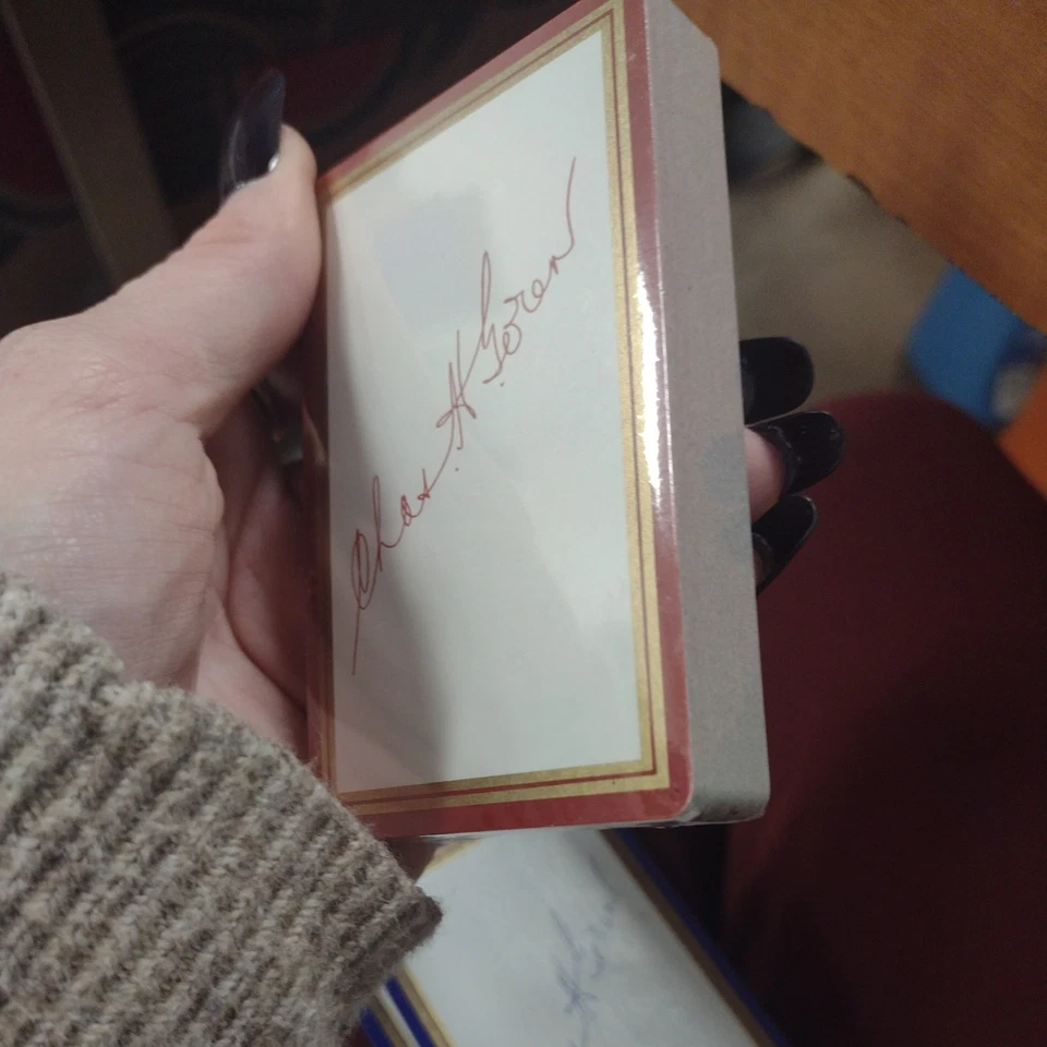 Vintage Chas Goren Point Count Bridge Cards Autograph Series - Image 4 of 4