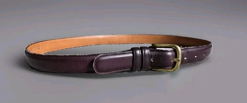 Cintura vintage Coach 6605 in pelle rossa marrone pelle bovina fibbia ottone New York USA TAGLIA 36