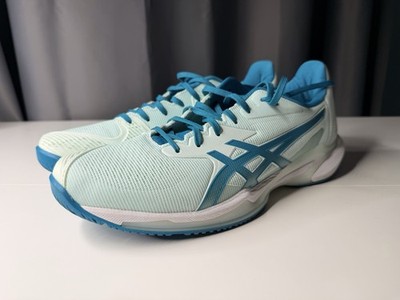 ASICS Solution Speed Men's Tennis Shoes Light Blue Blue White US 12 Medium
