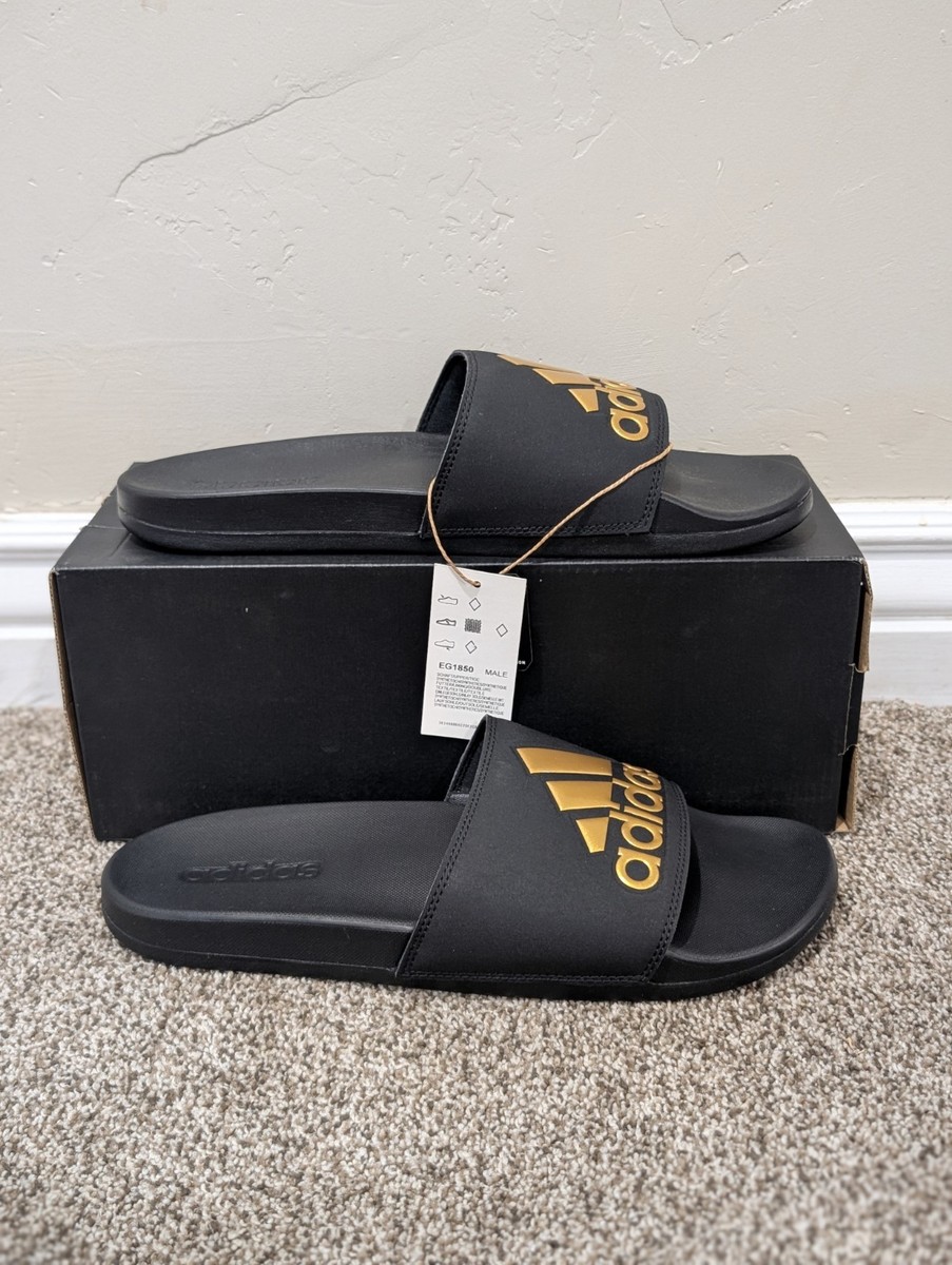 adidas Black Slip-On Comfort Sandal adidas Adilette Comfort Core Black Men Slip On Sandals  main image 4