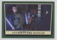 2016 Topps Star Wars: Rogue One: Mission Briefing Green Attack in the Hangar 5sb