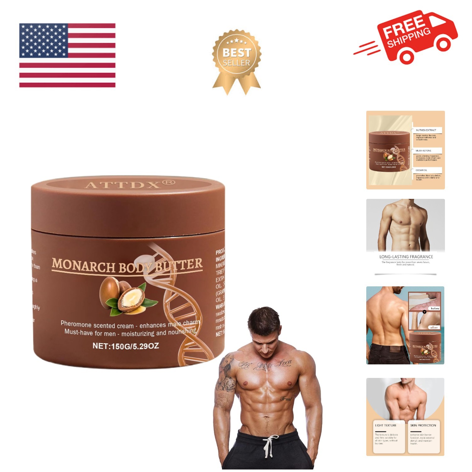 For Men, Pheromone Body Butter F...
