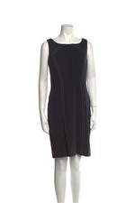 Carolina Herrera scoop neck Elegant Black Sleeveless Dress size M