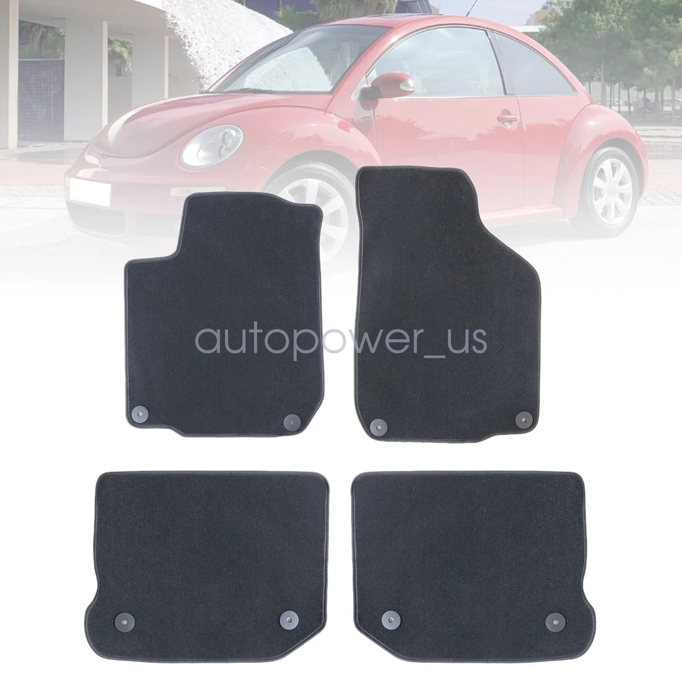 Alfombrillas de repuesto de terciopelo impermeables para Volkswagen Beetle 1998-2011 Foto 2 de 4