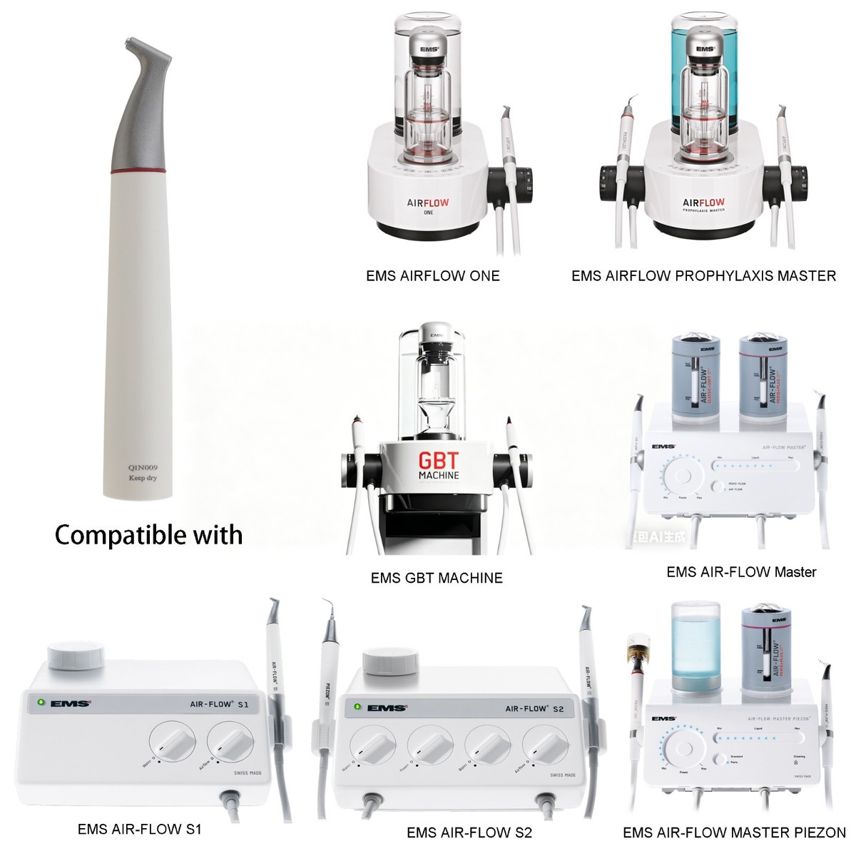 Dental EMS AIRFLOW MAX GBT Handpiece For AIRFLOW ONE Prophylaxis