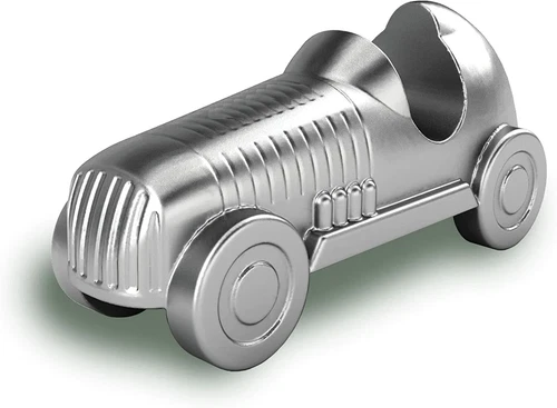 Hasbro Monopoly Gettone Auto Argento Cromo Raro Gioco Da Tavolo Pezzo Da Gioco