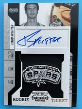2010-11 Panini Contenders Patches #144 Tiago Splitter RC Rookie Ticket Auto