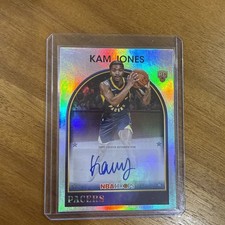 Kam Jones 2025-26 Topps NBA Hoops Auto Rainbow RC Pacers #89S-KJ