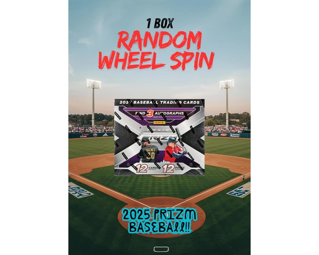 1 Box 2025 Prizm Baseball Random Wheel Spin WDD