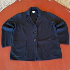 J Crew Schoolboy Black Blazer Sweater