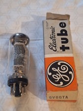 1980 GE 6V6GTA NOS NIB Coin Base Tested Like NOS Tube