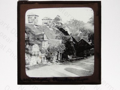 Pandyrodyn Dolgelly Dolgellau Wales Cottages Magic Lantern Slide c1900s
