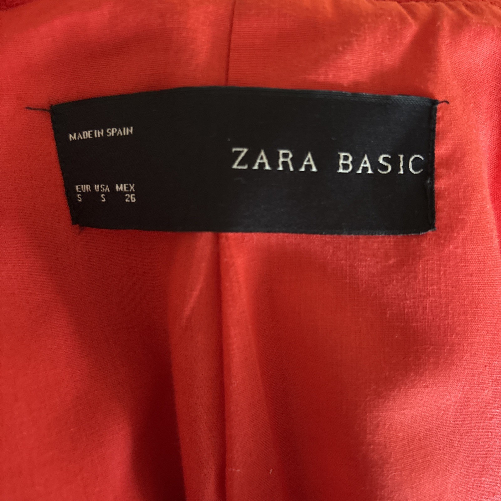 ZARA basic Red Button Side Pockets Blazer Jacket~… - image 7