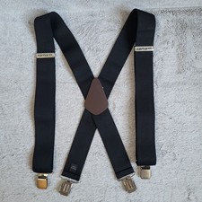 Carhartt Utility Elastic Suspenders Mens One Size Black Adjustable Clip On