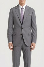 BRUNELLO CUCINELLI MEN'S LIGHT GREY WOOL SILK SUIT MSRP 4950