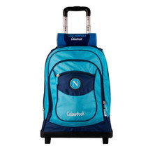 SSC NAPOLI CALCIO ZAINO TROLLEY BY COLOURBOOK + SCIARPA IN OMAGGIO