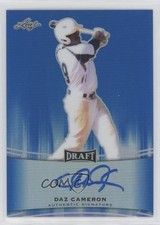 2015 Leaf Metal Draft Blue Prismatic 47/50 Daz Cameron #BA-DC1 Auto a2v