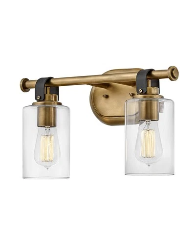 Hinkley Lighting 52882 Halstead 2 Light 16"W Bathroom Vanity - Brass - Picture 4 of 7