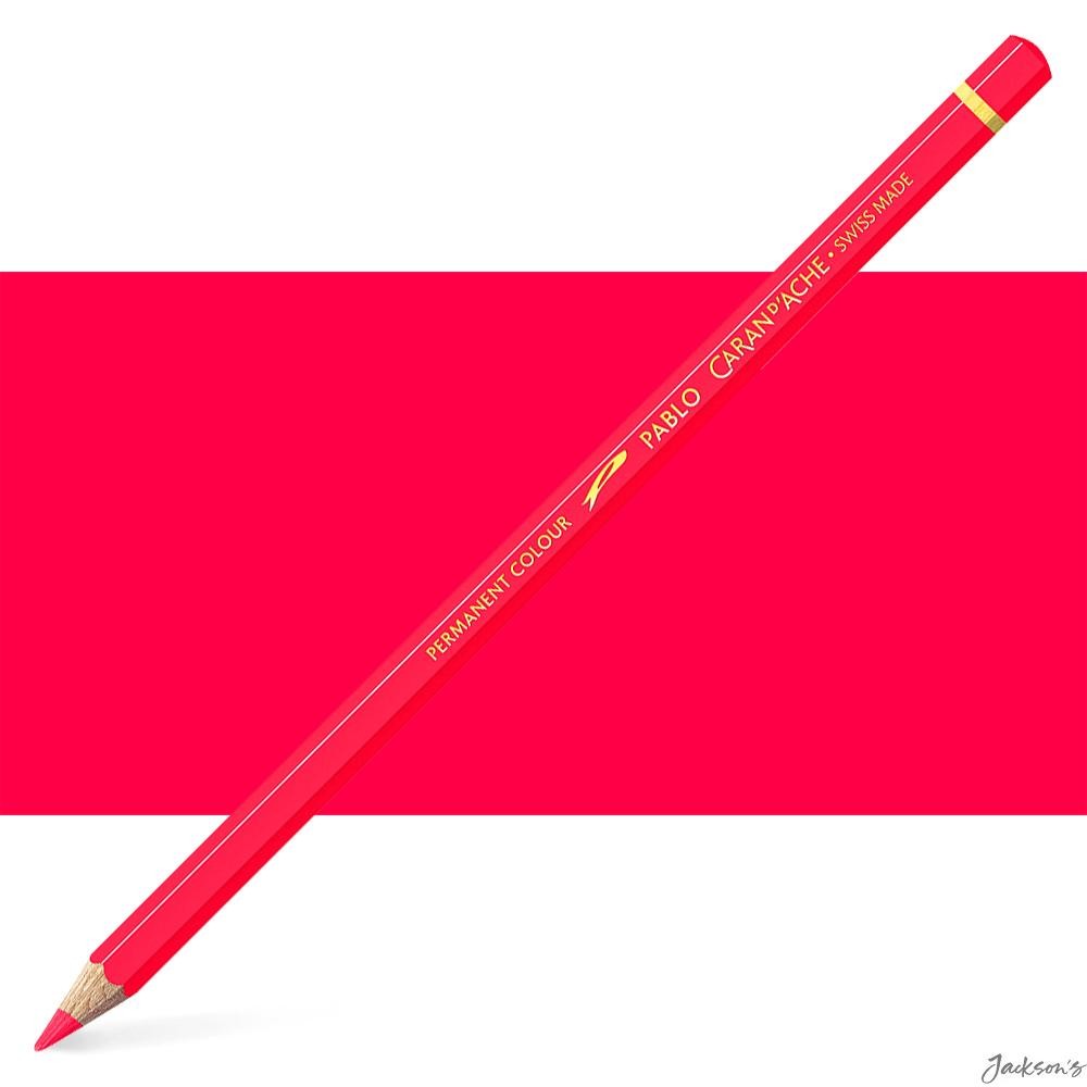 Caran d'Ache Pablo Coloured Pencil Varnished 3.8mm Artist Drawing Ruby Red 280
