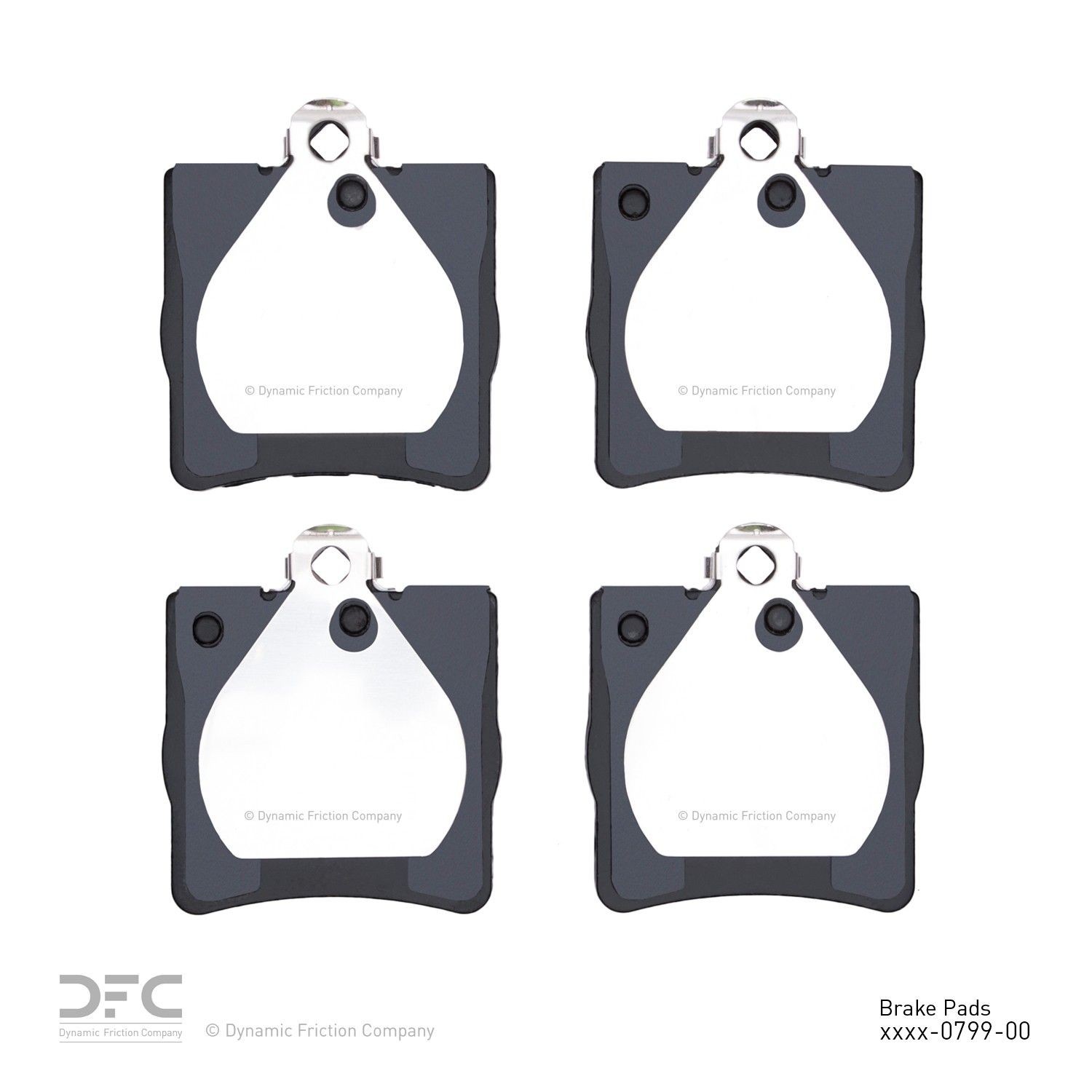 Dynamic Friction 1551-0779-00 DFC 5000 Advanced Brake Pads - Low Metallic