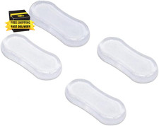 4Pcs Transparent Toilet Seat Bumper Set, Silicone Strong Adhesive Toilet Seats L