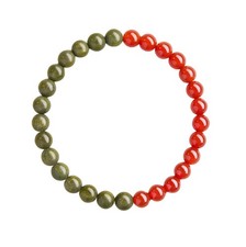 Aged Green Sandalwood  Red Agate Bracelet, Women's, 8mm, 1 Piece  GIFT