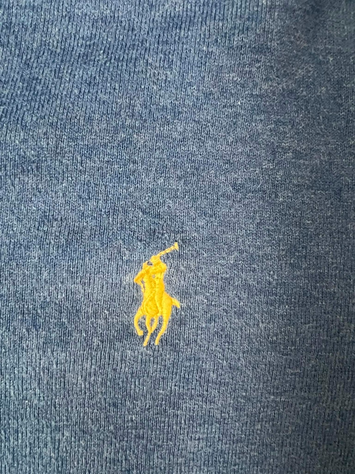 Polo Ralph Lauren Pima Cotton Pullover V-Neck Long Sleeve Sweater Blue Medium thumbnail 3
