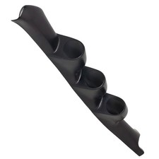 Glowshift Black Triple Pillar Gauge Pod Fits 1995-1998 Chevy Ck Chevrolet 52mm
