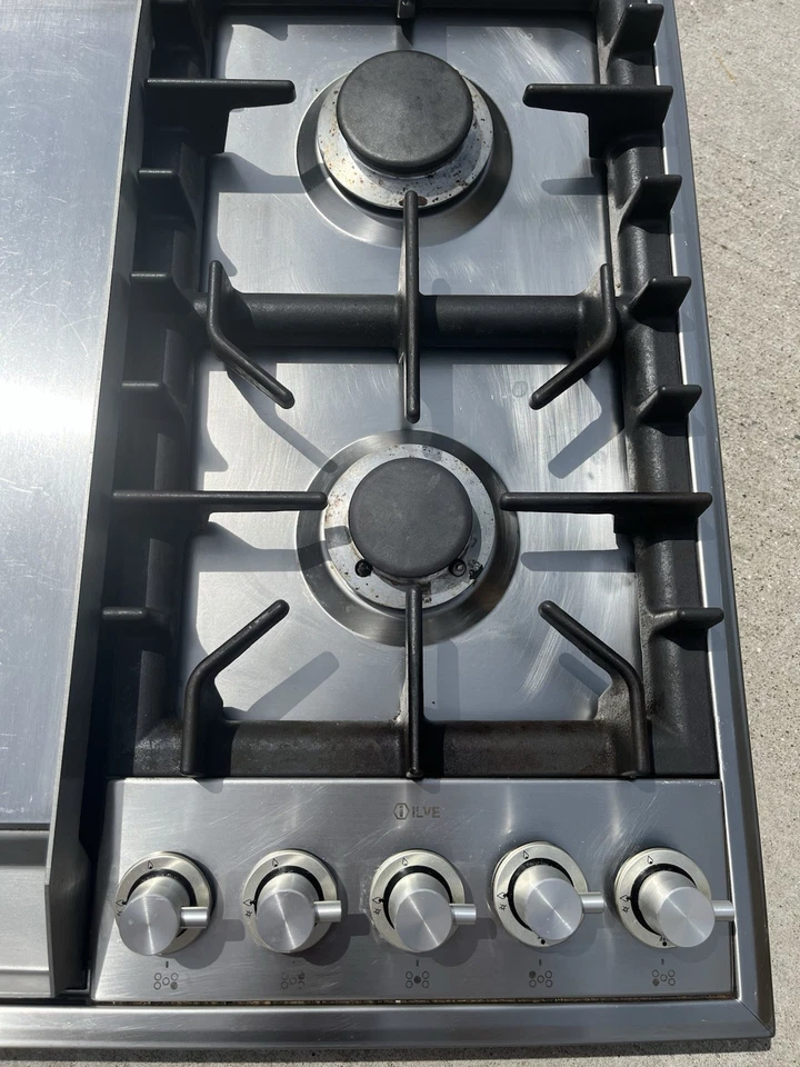 ILVE Professional Plus Stainless Steel Gas Cooktop 90cm/36 Inches 4 Burners - Image 4 of 4