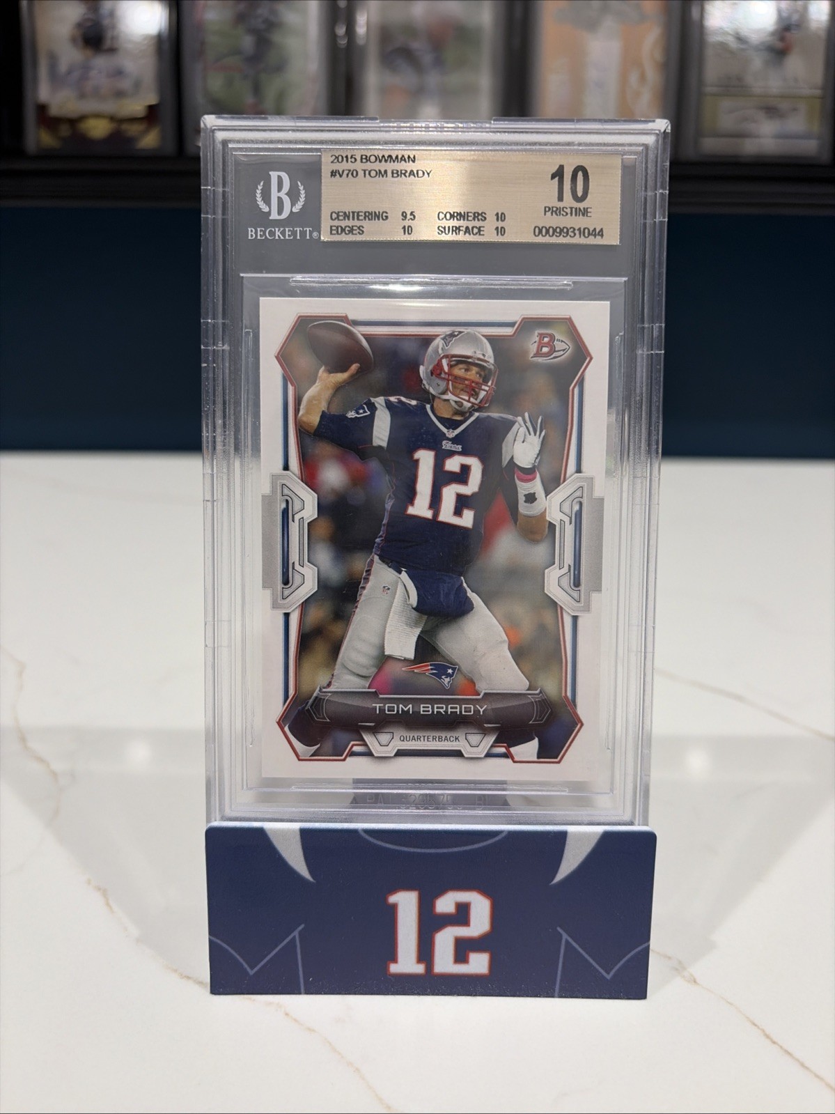 TOM BRADY 2015 BOWMAN BGS PRISTINE 10 #70 INVEST GOAT HOF MVP TB12