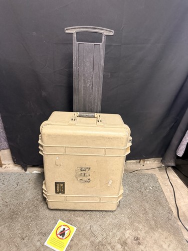 Pelican 1560 Waterproof Rolling Carry On Case Tan All Different Conditions