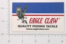 Vintage Eagle Claw Quality Fishing Tackle Advertising Sticker Decal
