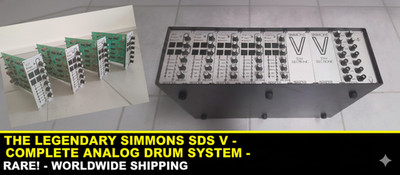 Simmons SDS V BASS Modul SDS 5 - Vintage Analog Drum Module - Rare 80s Sound