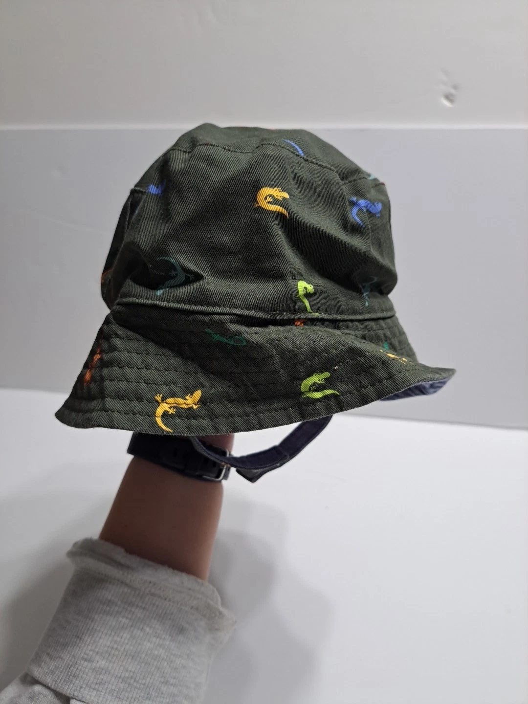 Toddler Lizard Pattern Reversable Bucket Hat