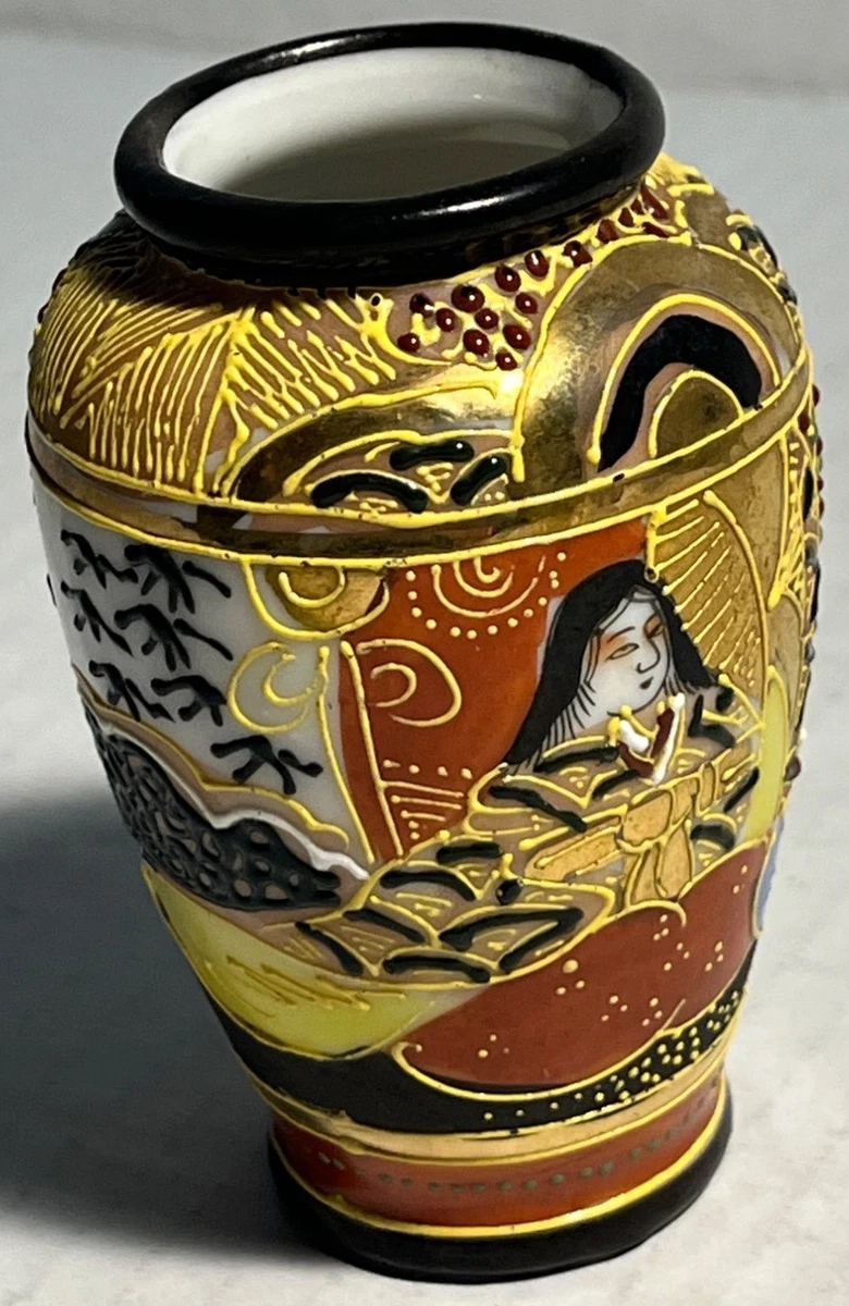 陶瓷红色1900-1940 年日本花瓶| eBay