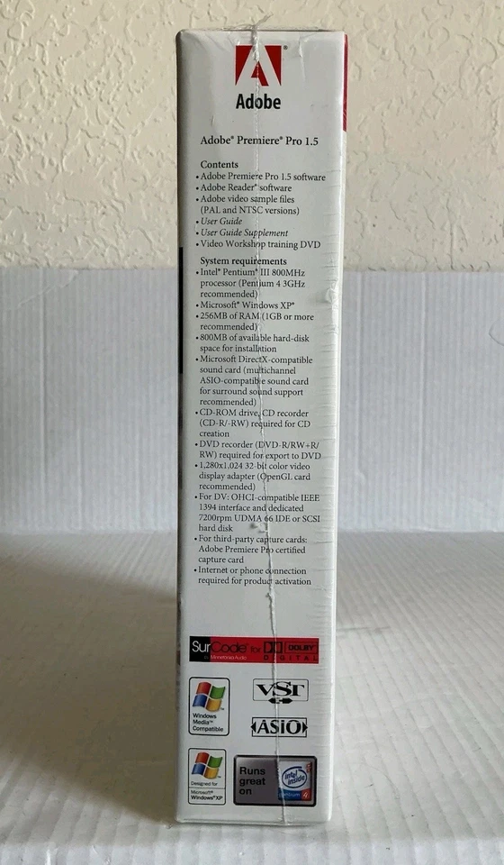 Adobe Premiere Pro 1.5 Software EDUCATION VERSION 2004 NEW SEALED - Image 3 of 4