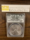 2012-W American Silver Eagle - ANACS PR70 DCAM First Day of Issue
