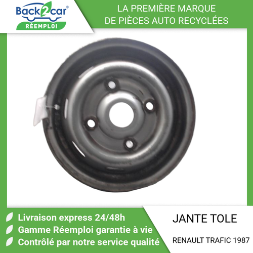 Jante Tôle Pour Renault TRAFIC Camionnette TXX - 2.1D (1989-1994) - Occasion En état Fonctionnel