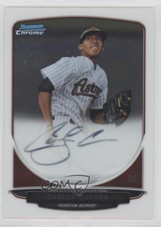 2013 Bowman Chrome Prospects Auto Carlos Correa #BCP-CC