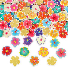 300 Pcs Hibiscus Flower Foam Stickers for DIY Art Crafts, 11 Designs
