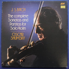 J.S. Bach Complete Sonatas and Partitas Oscar Shumsky 3lp Vinyl Box set ALHB 306