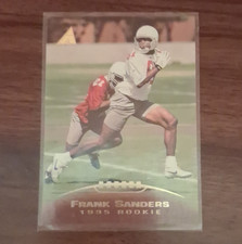 Pinnacle 1995 Frank Sanders Rookie #219 Arizona Cardinals Football Card. rookie card picture