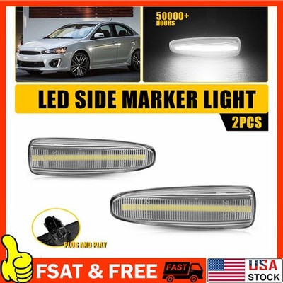 For 2008-2017 Mitsubishi Lancer Sequential LED Side Marker Light Super Bright 2X