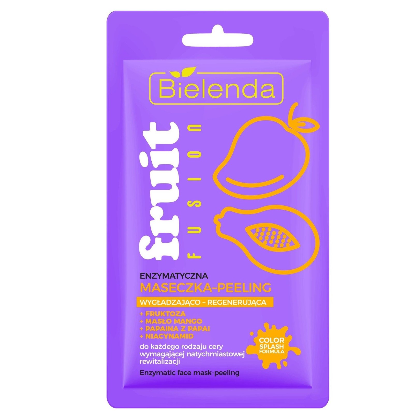 Bielenda Fruit Fusion Enzymatic Peeling Mask 8g Smoothing Papain & Niacinamide