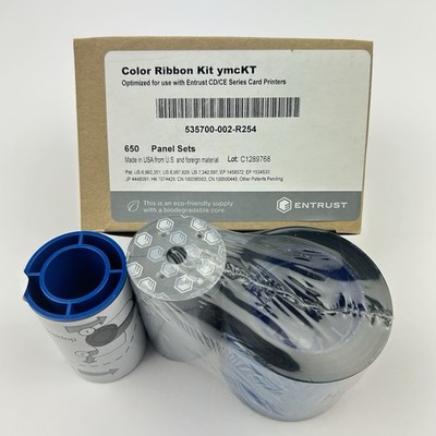Entrust Color Ribbon Kit CD/CE Series Printer 650 Panel YMCKT-KT 535700-002-R254